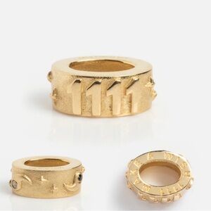 Local Eclectic Solid Gold Angel Number Spacer Charm 1111